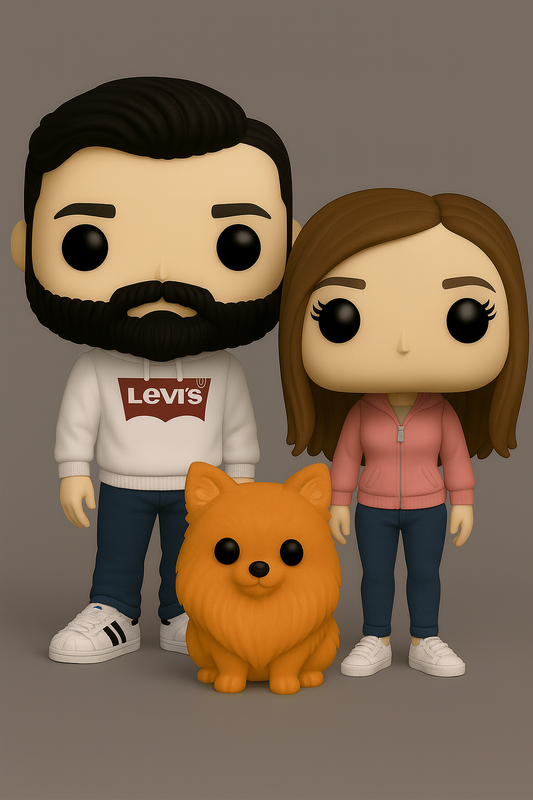 FUNKS DUO - EDICIÓN PERSONALIZADA 9 CM. (1 MASCOTA DE 5 CM. GRATIS)